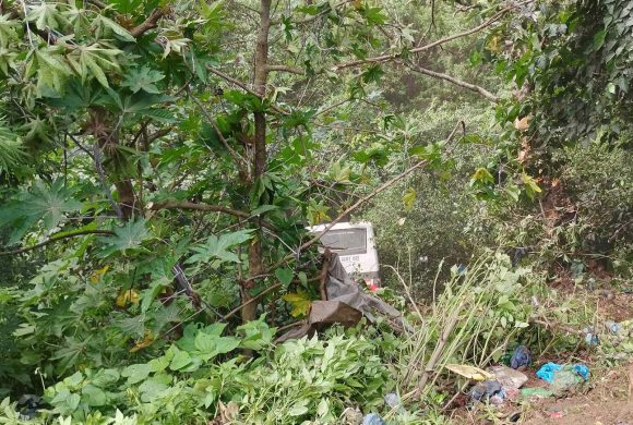 साँगामा यात्रुबाहक बस भिरबाट खस्दा ७ जना घाइते