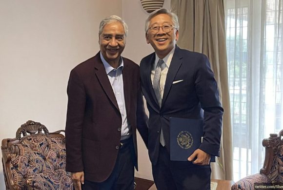 कांग्रेस सभापति देउवा र विदशेमन्त्री लूबीच भेटवार्ता