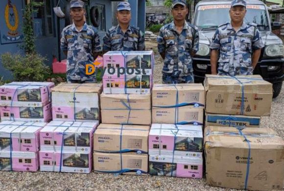 भन्सार छली ल्याएको १७ लाख भन्दा बढीको ईलेक्ट्रोनिक सामान बरामद