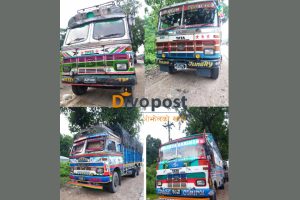बिलबिजक भन्दा बढि र फरक सामान बोकेको ४ वटा ट्रक नियन्त्रणमा