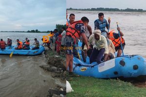 राप्ती नदिको भंगालोमा फसेका २६ जनाको सकुशल उद्वार