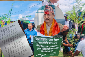 वृक्षारोपण गर्दा त्रिपुरासुन्दरीका अध्यक्ष राजु उप्रेतिले ‘भ्रष्टाचार’ गरेको आरोप’ !