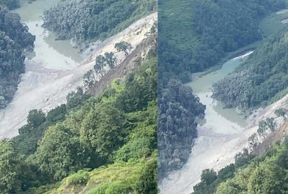 कास्कीको किम्रोङखोला पहिरोले थुनियो, तटीय क्षेत्रमा सावधानी अपनाउन आग्रह