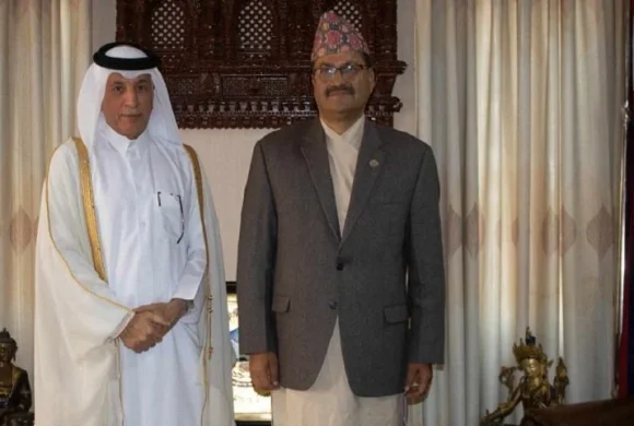 विपिन जोशीको रिहाइका लागि कतारका विदेश राज्यमन्त्रीसँग परराष्ट्र मन्त्रीको आग्रह
