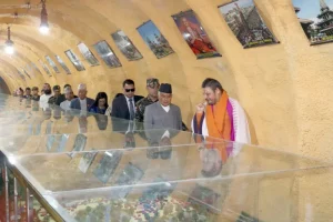 राष्ट्रपति पौडेलद्वारा शालिग्राम सङ्ग्रहालयको अवलोकन