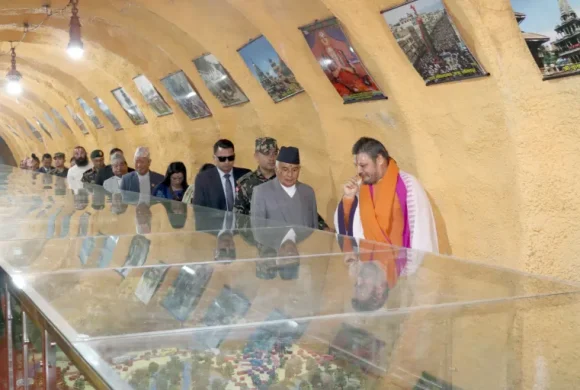 राष्ट्रपति पौडेलद्वारा शालिग्राम सङ्ग्रहालयको अवलोकन