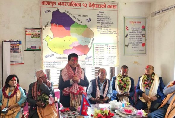 अध्यक्ष ढकाल गृहजिल्लामा सम्मानित