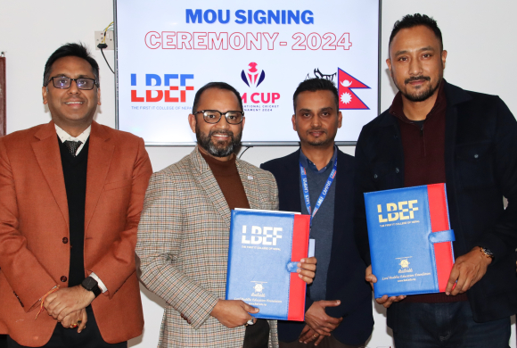 प्रधानमन्त्री कप क्रिकेटलाई लर्डबुद्ध एजुकेशन फाउण्डेशनको प्रायोजन