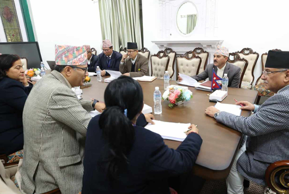 संसद्लाई ‘बिजनेस’ दिनेबारे प्रधानमन्त्रीको छलफल