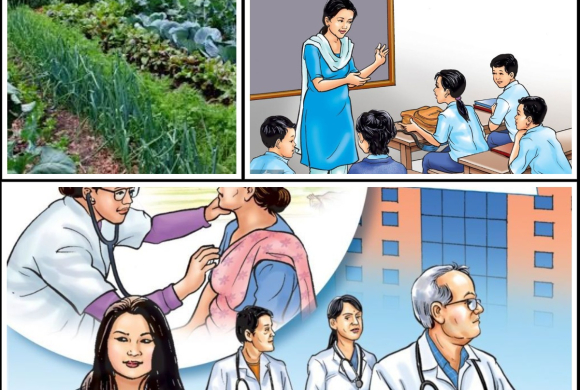 शिक्षा, स्वास्थ्य र कृषिमा प्राथमिकता