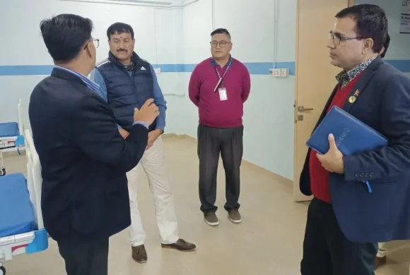 भरतपुर महानगरद्वारा निजी अस्पतालकोे अनुगमन