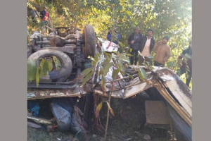 अर्घाखाँचीमा जीप दुर्घटनाः २ महिलाको मृत्यु, आमाछोरा घाइते