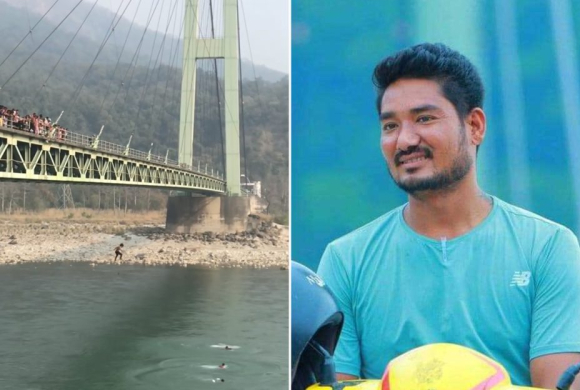 कर्णाली पुलबाट हाम फालेर बेपत्ता रहेका शाहीको शव भेटियो