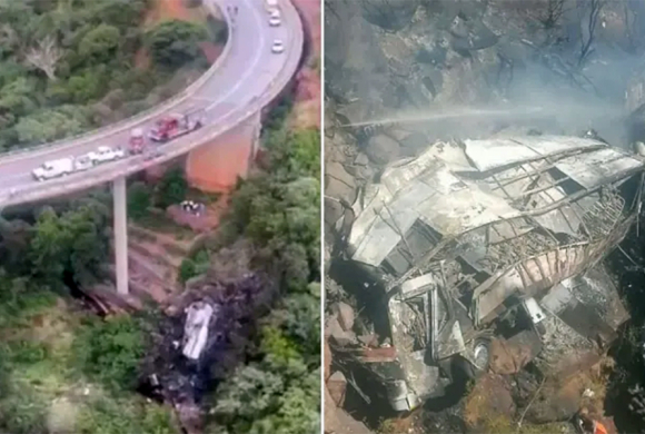 दक्षिण अफ्रिकामा बस दुर्घटना हुँदा ४५ जनाको मृत्यु