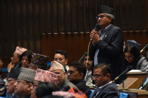 संसद्‌मा एमालेको कटाक्ष :  ‘प्रधानमन्त्री हराउनुभयो, खोजी गरिपाऊँ’