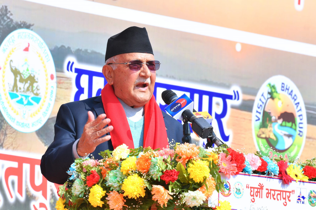 भरतपुर पर्यटन विकासको प्रचुर सम्भावना भएको सहर हो स् अध्यक्ष ओली