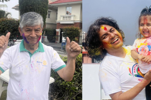 कलाकारले यसरी मनाए होली