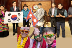 कोरियाली र नेपाली टोली जुगल हिमाल आरोहणका लागि पहिलो पटक जादै