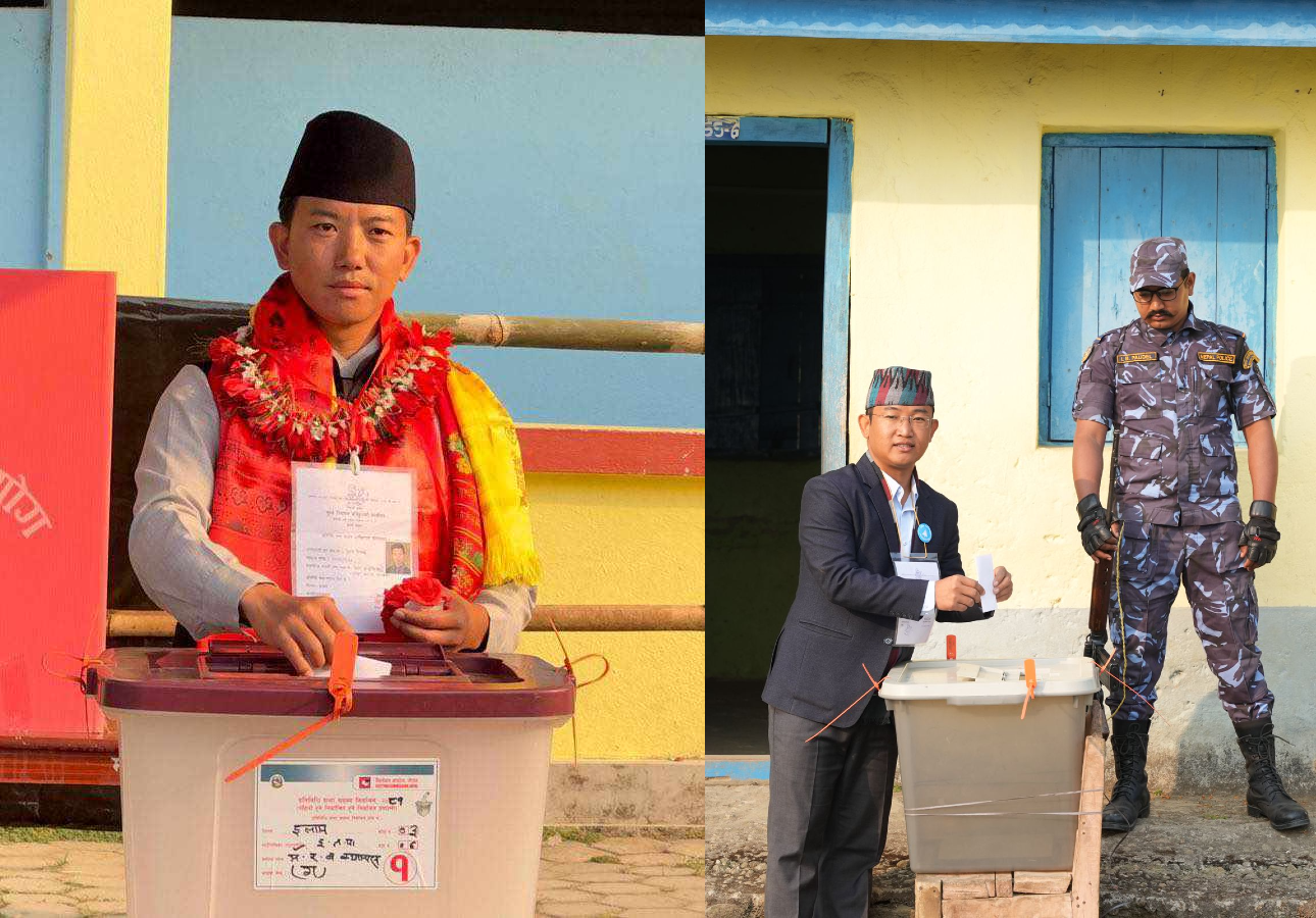 इलाम र बझाङमा मतदान शुरू, सुहाङ र मिलनले गरे मतदान