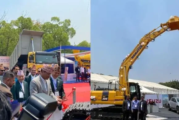 हिमालयन हाइड्रो एक्स्पोमा सार्वजनिक भयो कोमात्सु स्काभेटर