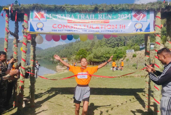 चौथो रारा ट्रेल रनको उपाधी पुरुष तर्फ अक्कल र महिला तर्फ राज्यलक्ष्मीले जिते