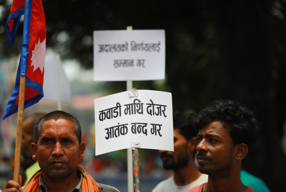काठमाडौं महानगरविरुद्ध कवाडी व्यवसायीहरु फेरी प्रदर्शनमा (फोटोफिचर)