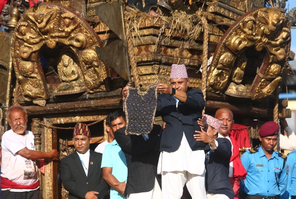 जावलाखेलमा देखाइयो रातो मच्छिन्द्रनाथको भोटो