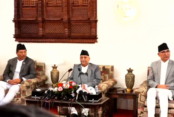 मौसम विभागले कहाँकहाँ पहिरो जान्छ भनेर भनेको थिएन : प्रधानमन्त्री ओली