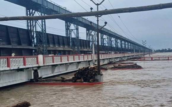 सप्तकोशीमा पानीको बहाव ५६ वर्षयताकै उच्च
