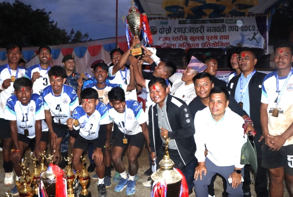 पाल्पा भलिबल संघले जित्यो दोस्रो ‘रणउजिरेश्वरी भगवती कप’ प्रतियोगिताको उपाधि