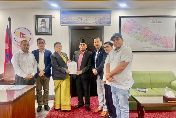 नेशनल प्याब्सनद्वारा ‘शिक्षा विधेयक’ संशोधनको मागसहित राष्ट्रियसभा अध्यक्षसमक्ष लिखित धारणा पेश