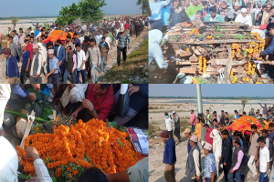 विपिन जोशीको ‘राष्ट्रिय सम्मान’का साथ महाकाली नदीमा अन्त्येष्टि