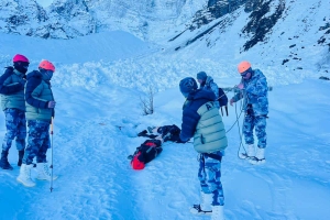 मनाङमा हिमपहिरोमा ‘बेपत्ता’ भएका दुई भारतीय नागरिकको शव फेला