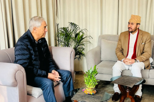 संचारमन्त्री खरेल र देउवाबीच भेटवार्ता, राजनीतिक समन्वय र समसामयिक विषयमा छलफल