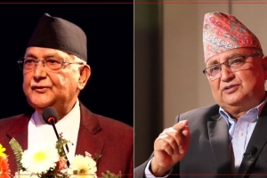 अध्यक्ष पदका लागि ओली र पोखरेलले गराए मनोनयन दर्ता