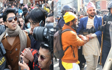 माइतीघरमा मिराज ढुङ्गाना समूहको प्रदर्शनमा प्रहरी हस्तक्षेप, दर्जनौँ आन्दोलनकारी पक्राउ