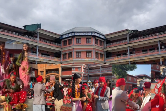 बिवाह संस्कार सिकाउने नाममा कलिला विद्यार्थीलाई प्रयोग गरि ‘बिवाह मञ्चन’ गराउने एभरेस्ट स्कुल विवादमा