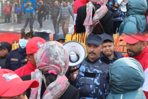 महेश बस्नेतको ज्याकेट लगाएर शोभा पाठक पुगिन् भृकुटीमण्डप, प्रहरीले गेटमै रोके