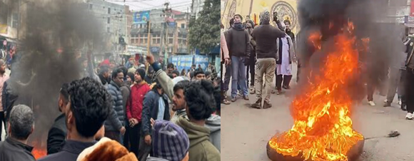 धनुषामा ‘मस्जिद’ तोडफोड र ‘कुरान’ जलाएको विरोधमा वीरगञ्ज तनावग्रस्त, प्रदर्शनकारी-प्रहरीबीच झडप