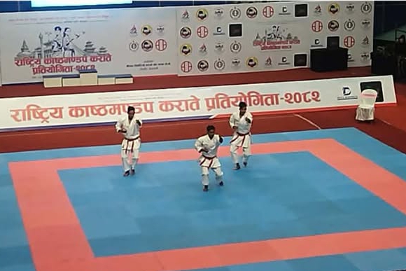 राष्ट्रिय ‘काष्ठमण्डम’ कराते प्रतियोगिता काठमाडौंमा सुरु