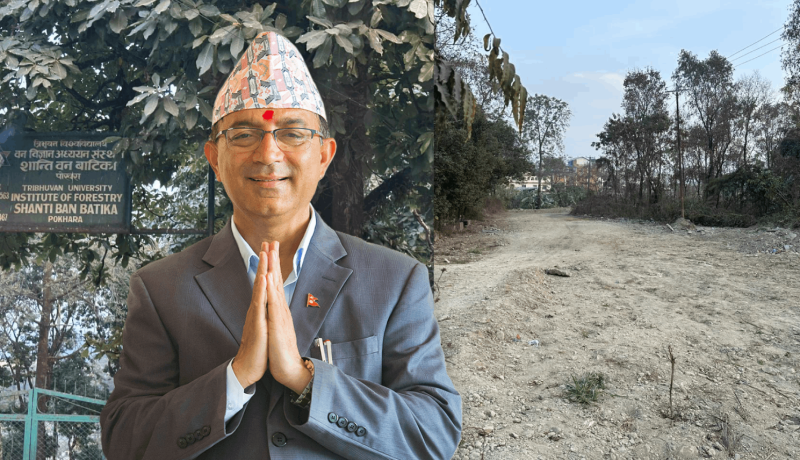 पोखराका मेयर धनराज आचार्यले फोहोर गाड्न निर्देशन दिएको स्थल ‘सामुदायीक वन क्षेत्र’ !