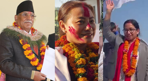 प्रचण्ड परिवारको ‘ह्याट्रिक’ उम्मेद्वारी: आफुसहित छोरी र बुहारी चुनाबी मैदानमा