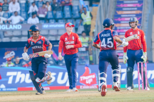 नेपाल टी-२० विश्वकपको पहिलो खेलमा इंग्ल्यान्डसँग पराजित