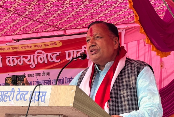 समाजवाद प्राप्तीका लागि नेकपा मात्र सक्षम छ : देवेन्द्र पौडेल