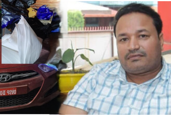 पर्सागढीमा बमसहित नेकपा उम्मेदवार मनोज चौधरी पक्राउ