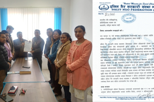 रास्वपालाई डिएनएफको ध्यानाकर्षणः दलितमैत्री बजेट र प्रतिनिधित्व सुनिश्चित गर्न माग ९ बुँदे माग