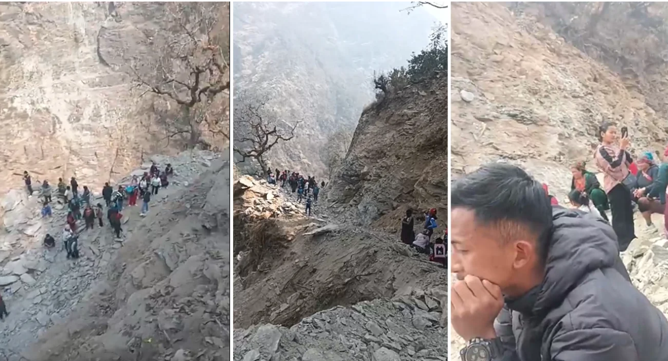 खनियाबासमा ढुंगा खसालेर गरिएको बाटो पुन: सन्चालनमा, एसपी भन्छन्– ‘घटना सामान्य हो, मतदान जारी छ’