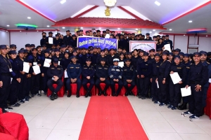 निर्वाचन सुरक्षामा खटिएका १ लाखभन्दा बढी निर्वाचन प्रहरीलाई सम्मानसहित बिदाइ