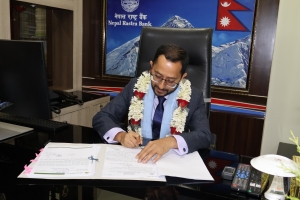 किरण पण्डितद्वारा डेपुटी गभर्नर पदको शपथ, राष्ट्र बैंकमा औपचारिक पदबहाली