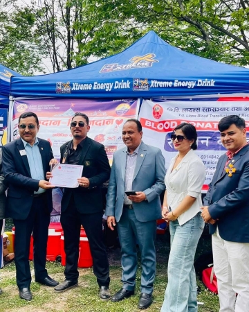 बाइकर्स जात्रामा खुल्ला रक्तदान कार्यक्रम, २१ जनाद्वारा रक्तदान